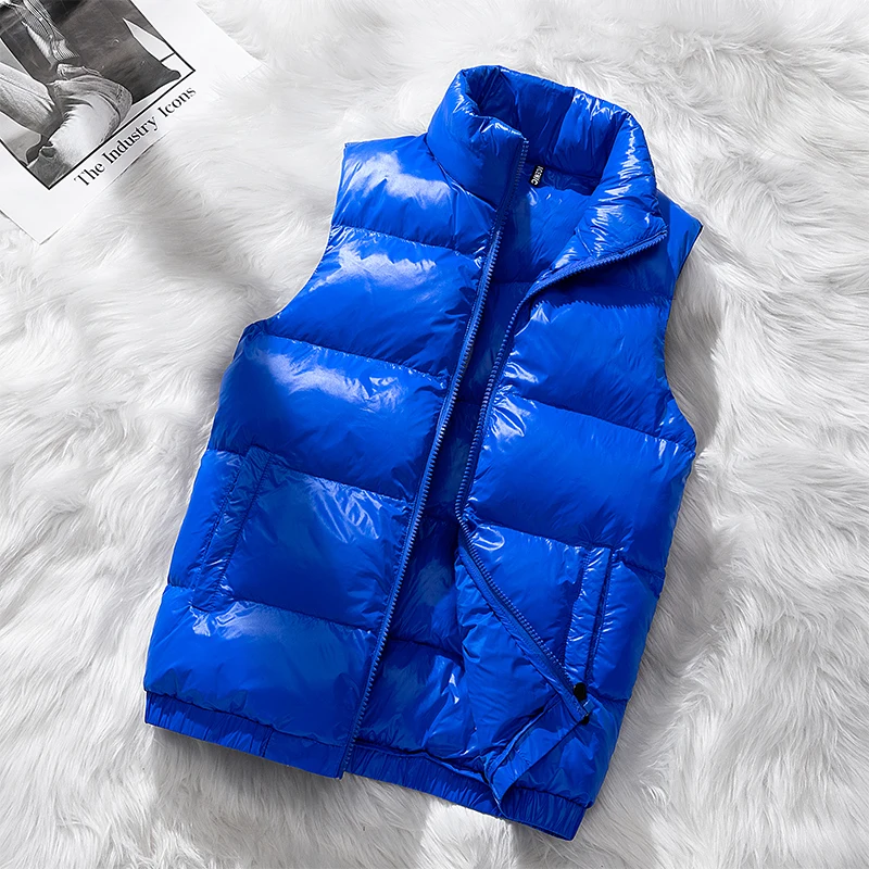 

Men Fashion Winter Hooded Cotton Vest Casual Waistcoat Men's Sleeveless Jacket Warm Zipper Solid Color Mens Warm Vests Quality