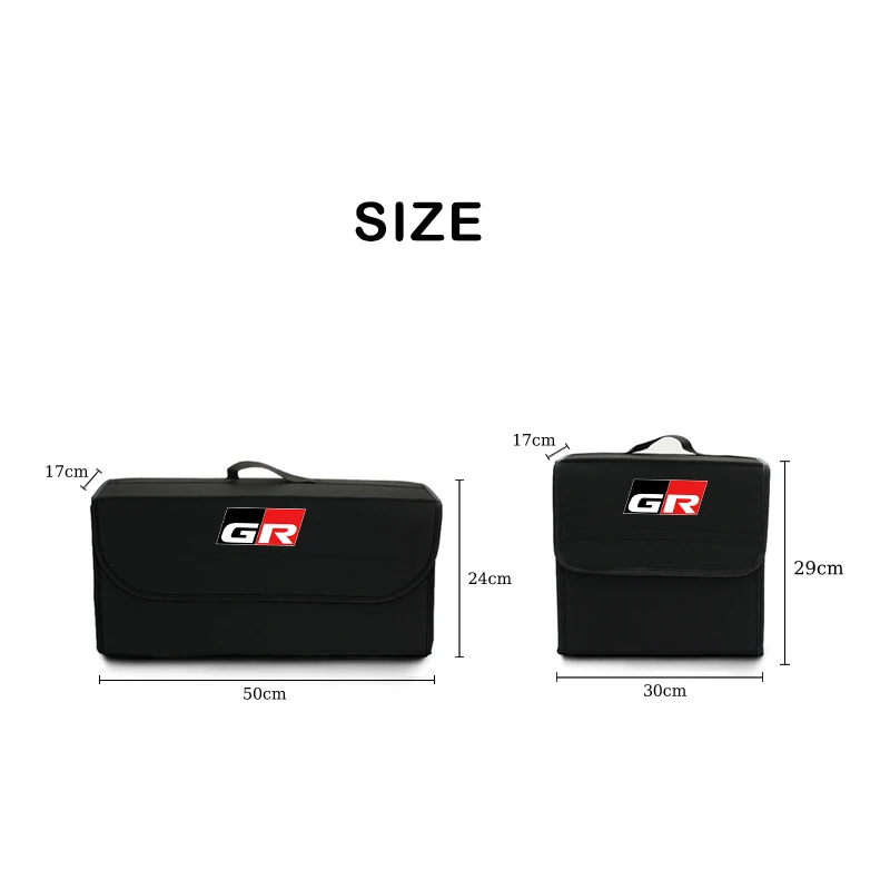 Car Trunk Storage Bag Felt Stowing Box Tools Organizer Accessories For Toyota Corolla Yaris Aygo Prius CHR Camry Auris Avensis