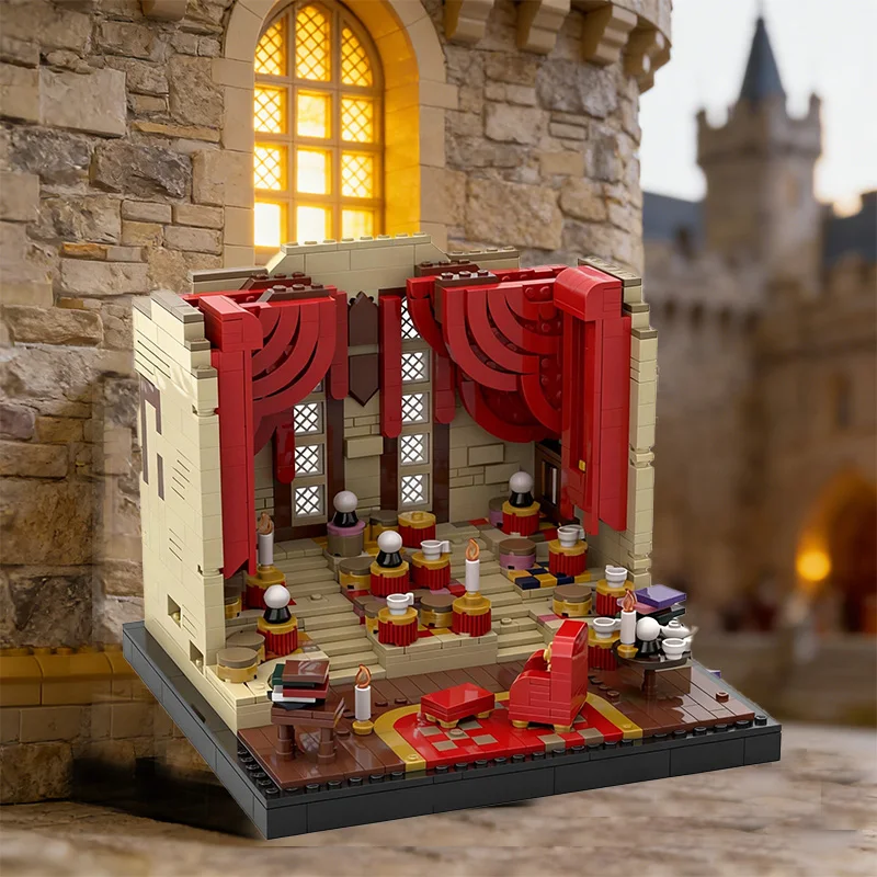 1241 pièces Blocs de construction modulaires personnalisables MOC Salle de divination du Professeur T de la Ville, Jouet créatif DIY pour garçon, Cadeau de Noël