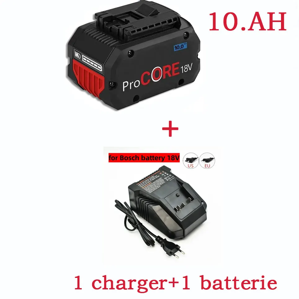 2026 100% Neuer Pro Core 18V 10,0Ah Lithium-Ionen-Akku GBA18V80 für Bosch 18 Volt MAX Kabellose Elektrowerkzeuge und Bohrmaschinen