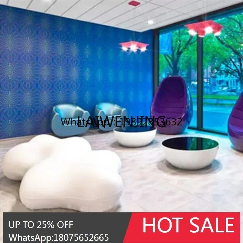 

B1 fiberglass seat shopping mall leisure chair outdoor park creative cloud seat