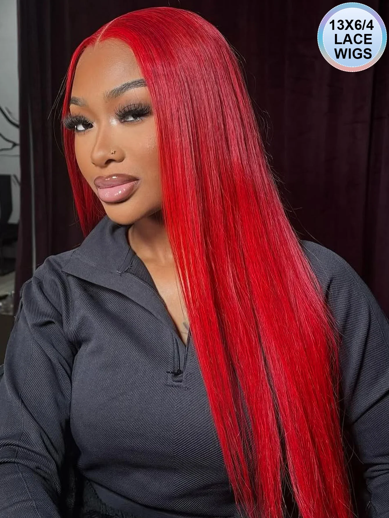 

Colored Hd Lace Front Human Hair Wigs Straight 13X4 13X6 Transparent Lace Frontal Wigs Pre Plucked 99J Red Lace Wigs For Women
