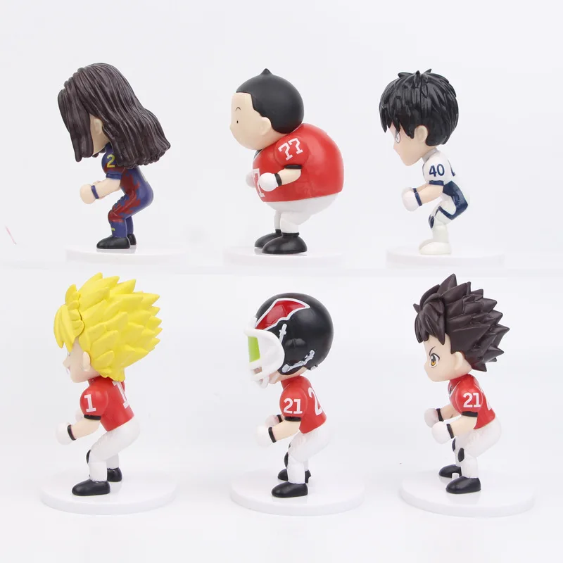 6pcs/set Anime Eyeshield21 Figure Model Toys