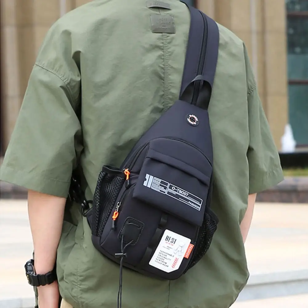 Oxford Men Chest Bag Multifunctional Adjustable Strap Sling Backpack Large Capacity Shoulder Bag Men Crossbody Bag Business