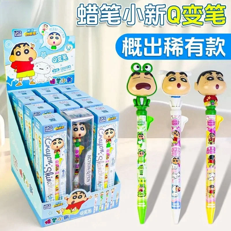

Crayon Shinchan Gel Pen Frog/Puppy/Star Clothes Style Push Type Kawaii Cartoon Student Write Learn Gel Pen Stationery Tiktok New