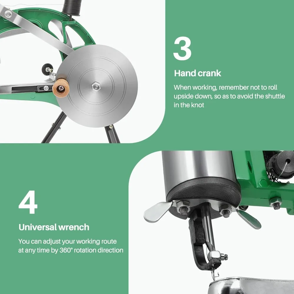 Stitching Machine Cobbler Sewing Machine with Dual Cotton Nylon Line Leather Sewing Machine for Shoes, Bags