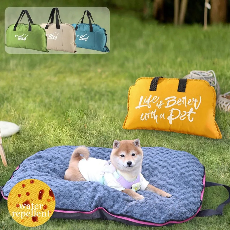 

Коврик-компаньон для домашних животных на четыре сезона, съемный, моющийся, нержавеющий, легко хранить, водонепроницаемый коврик двойного назначения на открытом воздухе и в помещении