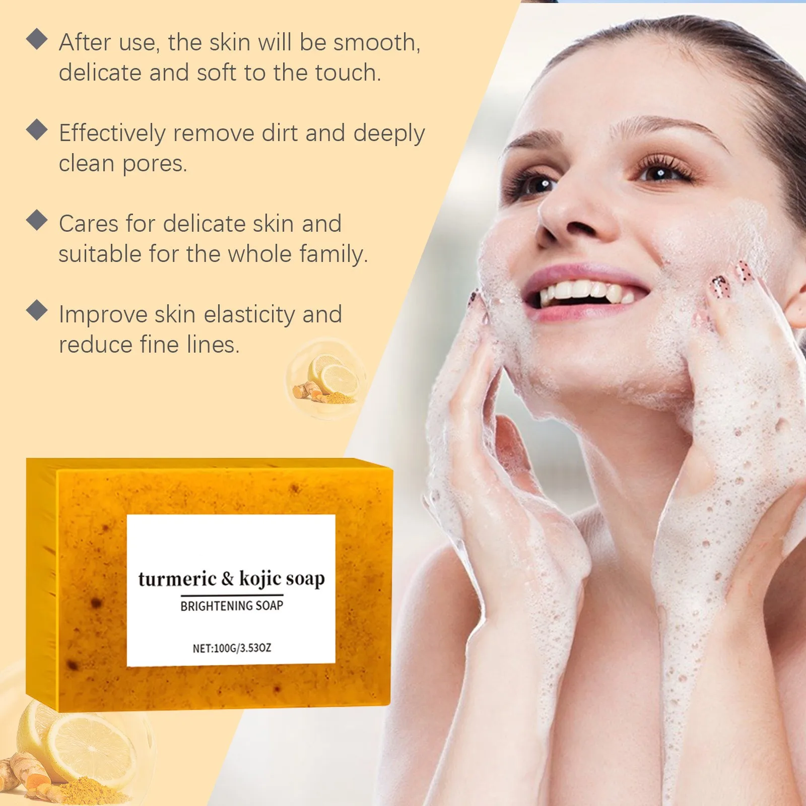 Skin Brightening Bar, Bar, Reduces Dark Spots, Hyperpigmentation And Other Types Of Skin Damage, 100g 2024 Party Favours