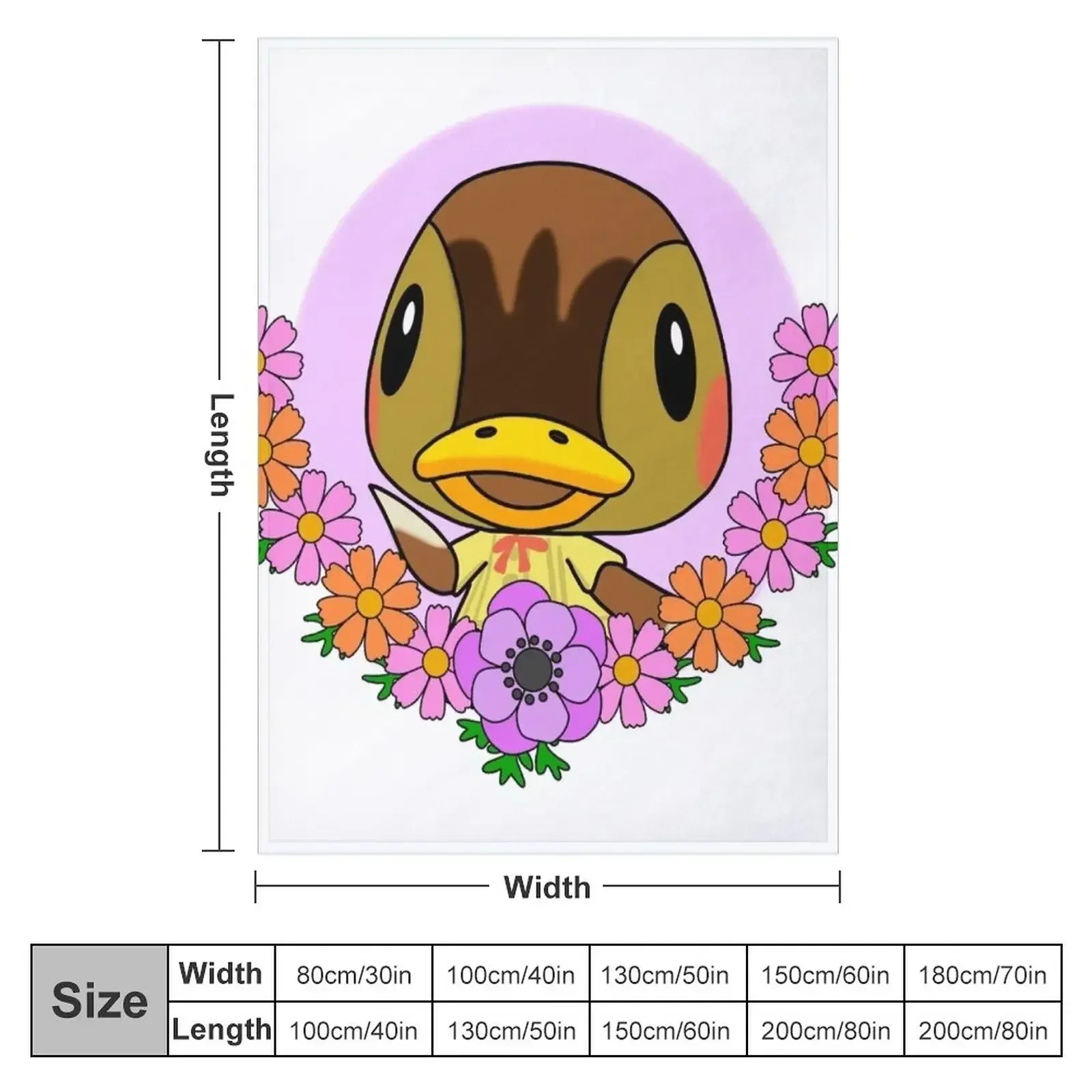 Little duck molly Throw Blanket for babies cosplay anime Blankets