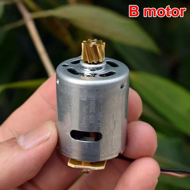 RS-365 Mini Electric Motor DC 12V~24V 14.4V 16.8V High Speed Engine Dual Shaft / Copper Gear For Sweeper Robot Cleaner Printer