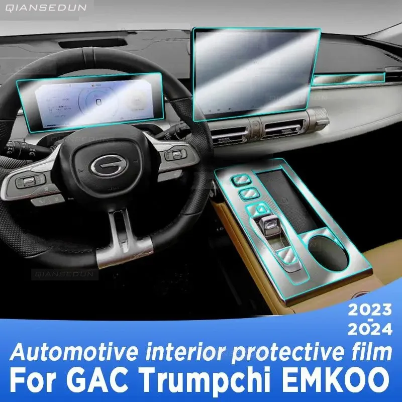 

For GAC Trumpchi EMKOO 2023 2024 Gearbox Panel Navigation Screen Automotive Interior TPU Protective Film Cover Anti-Scratch