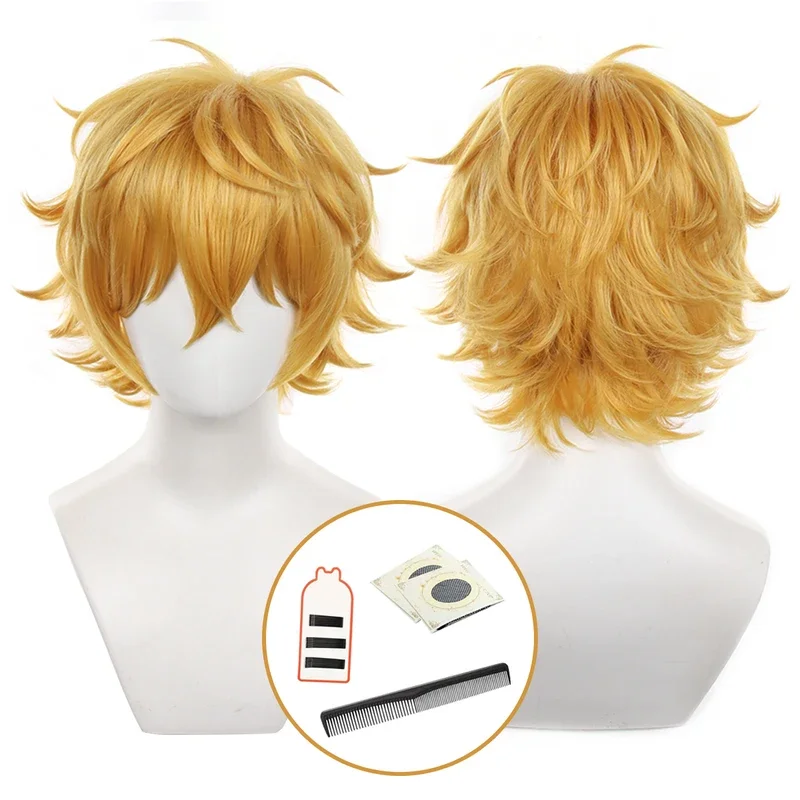 HOLOUN Wind Breaker Anime Akihiko Nirei Cosplay Wig Rose Net Synthetic Fiber Adjustable Size Halloween Gift