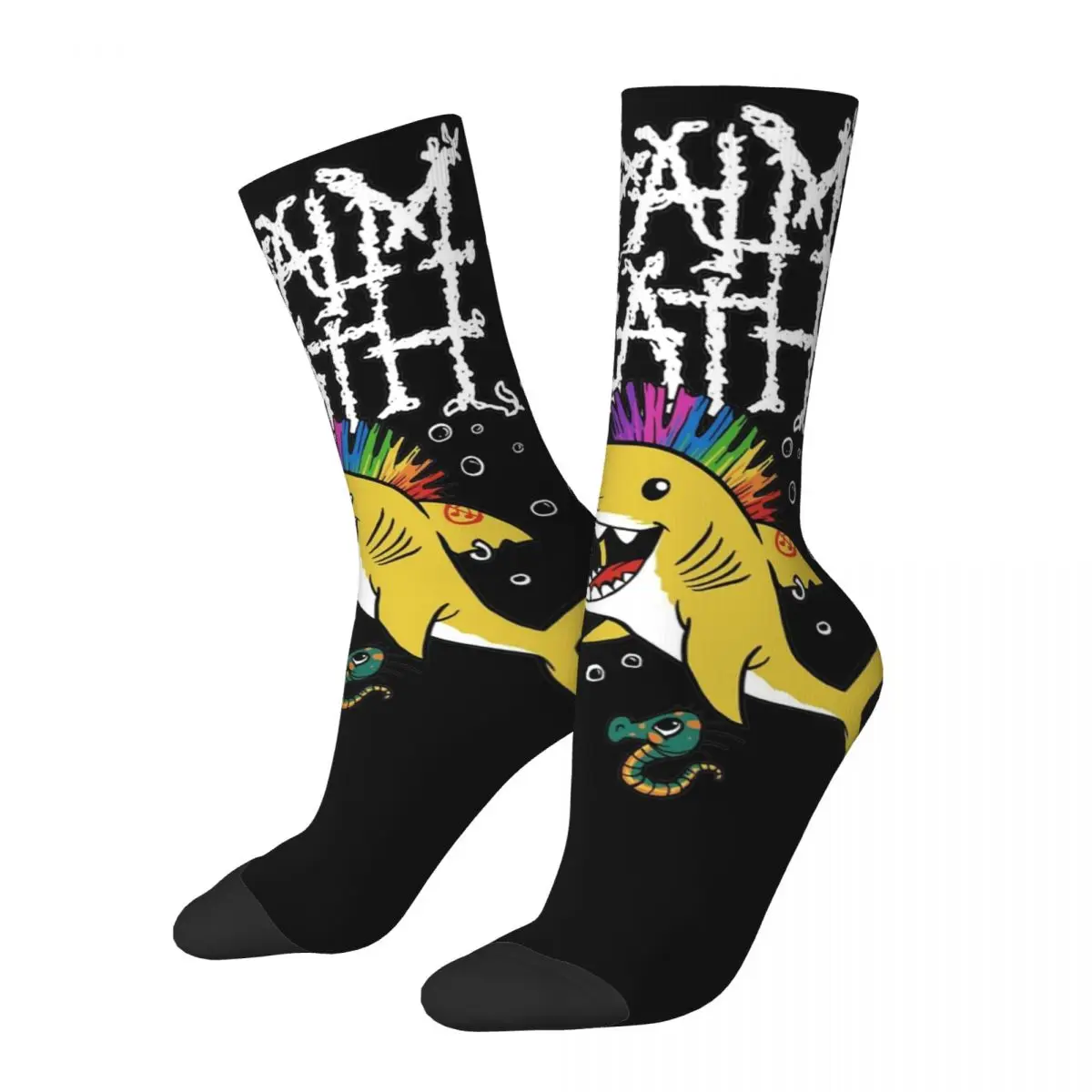 

Napalm Death Shark Accessories Crew Socks Cozy heavy metal Sport Middle Tube Socks Cute for Unisex Birthday Gifts Idea