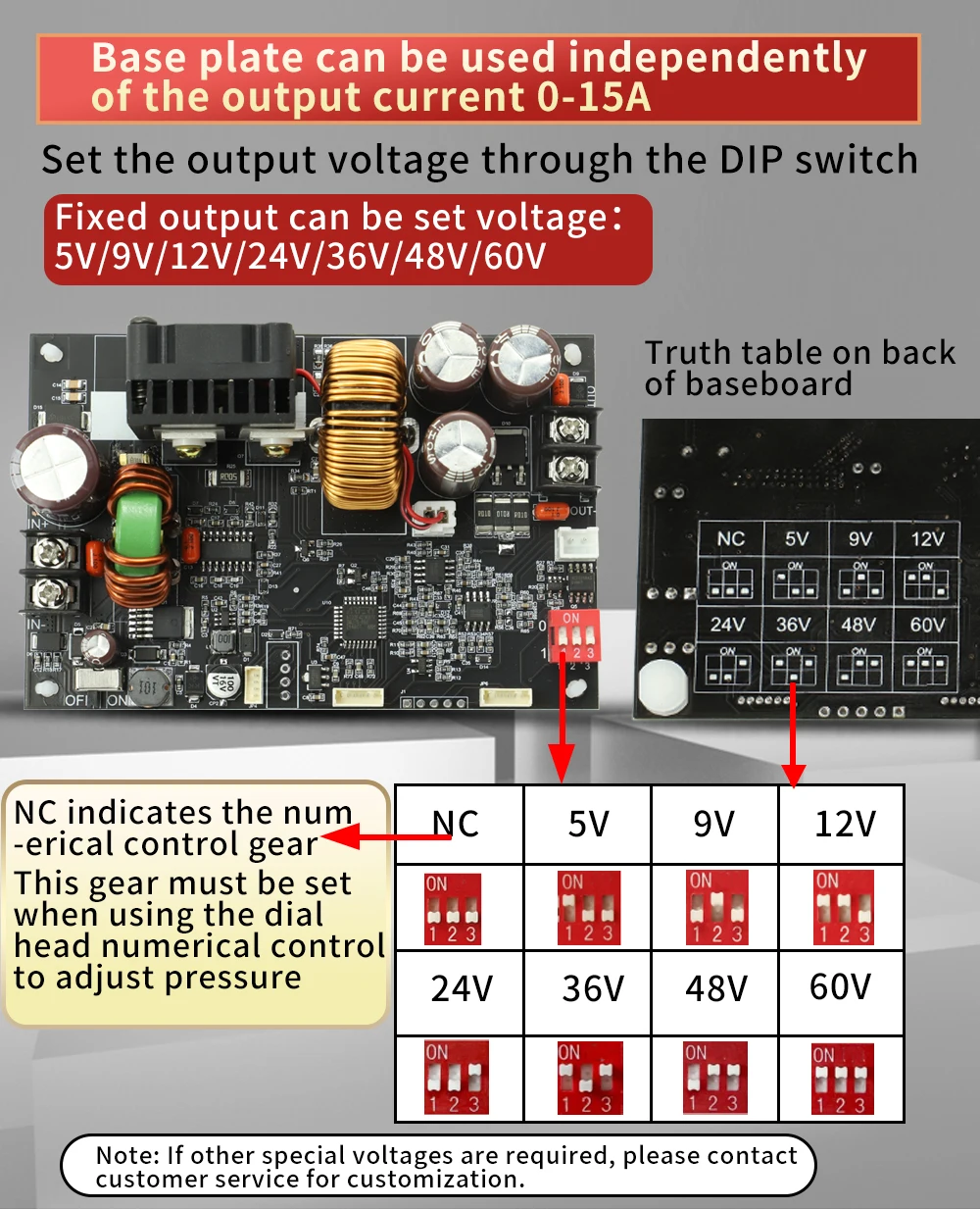 XY6015L CNC adjustable DC regulated power supply constant voltage and constant current maintenance 15A/900W step-down module