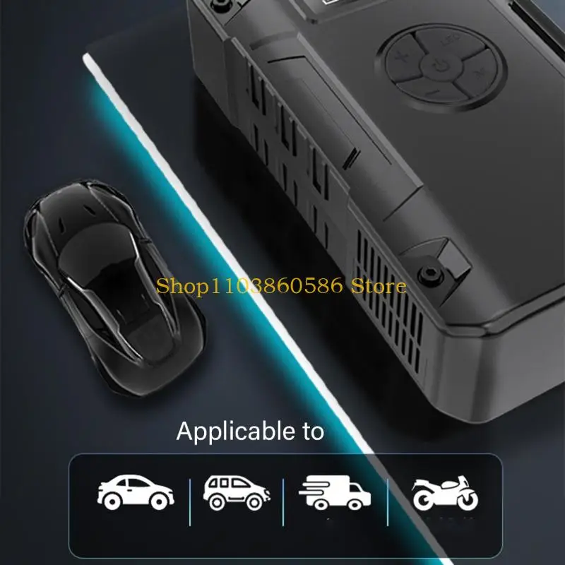 242A Электрический воздушный компрессор мотоцикла со светодиодным надувным насосом