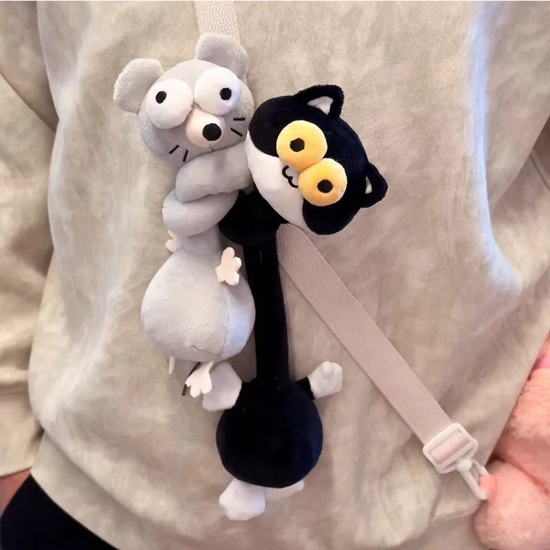 Evil Long Neck Chinese Zodiac Doll Internet Celebrity Creative Joke Birthday Gift Plush Toy Little Bear Little Pig