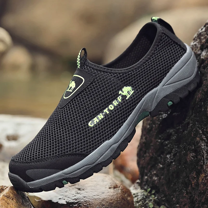 Men's Casual Mesh Sneaker High Quality 2024 Mans Sneaker Breathable Comfortable Outdoor Sports Summer Men Shoes Climbing Classic