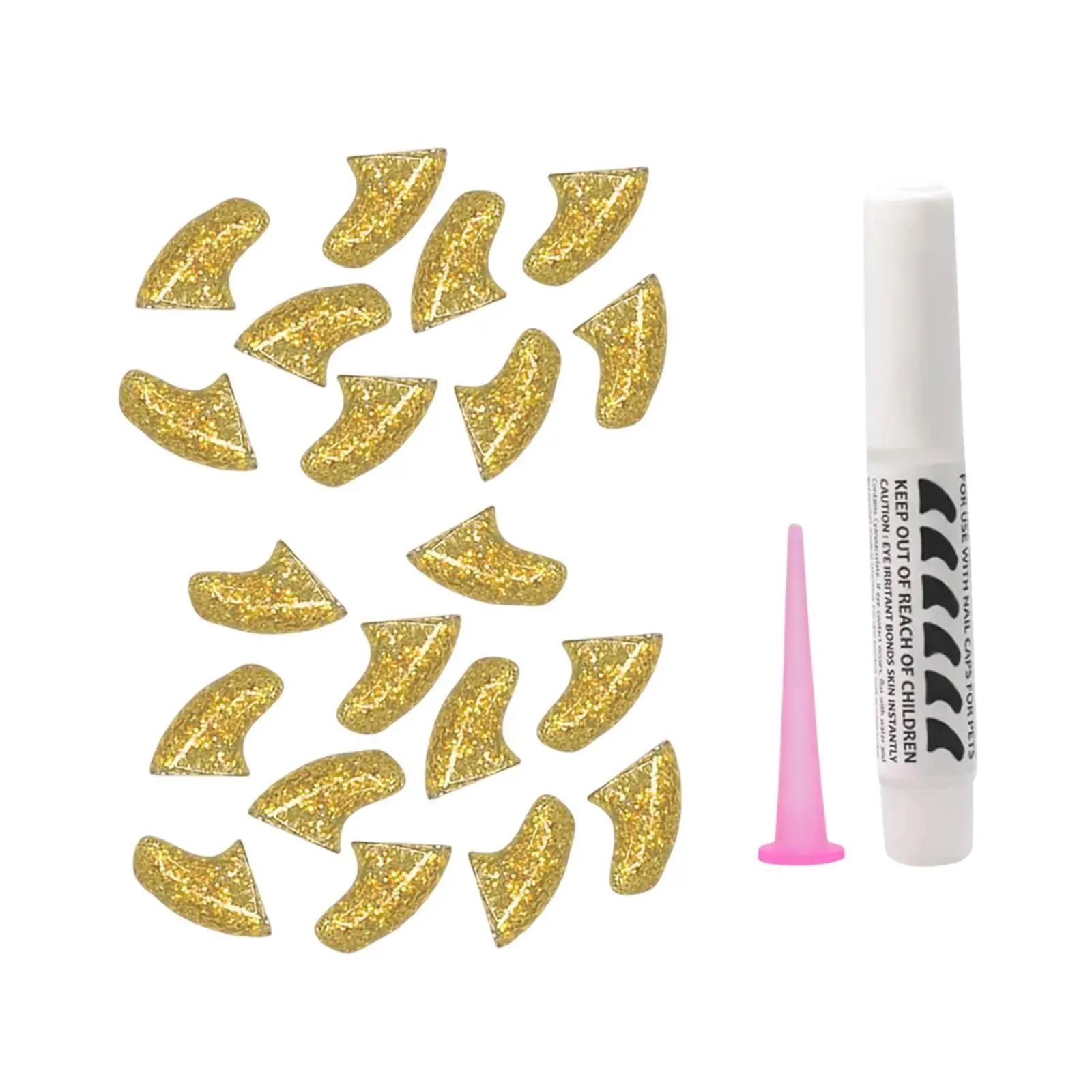 Pet Nail Caps Easy Application Reusable Claw Shield for Cat Nail Care Cat Grooming Supplies for Home