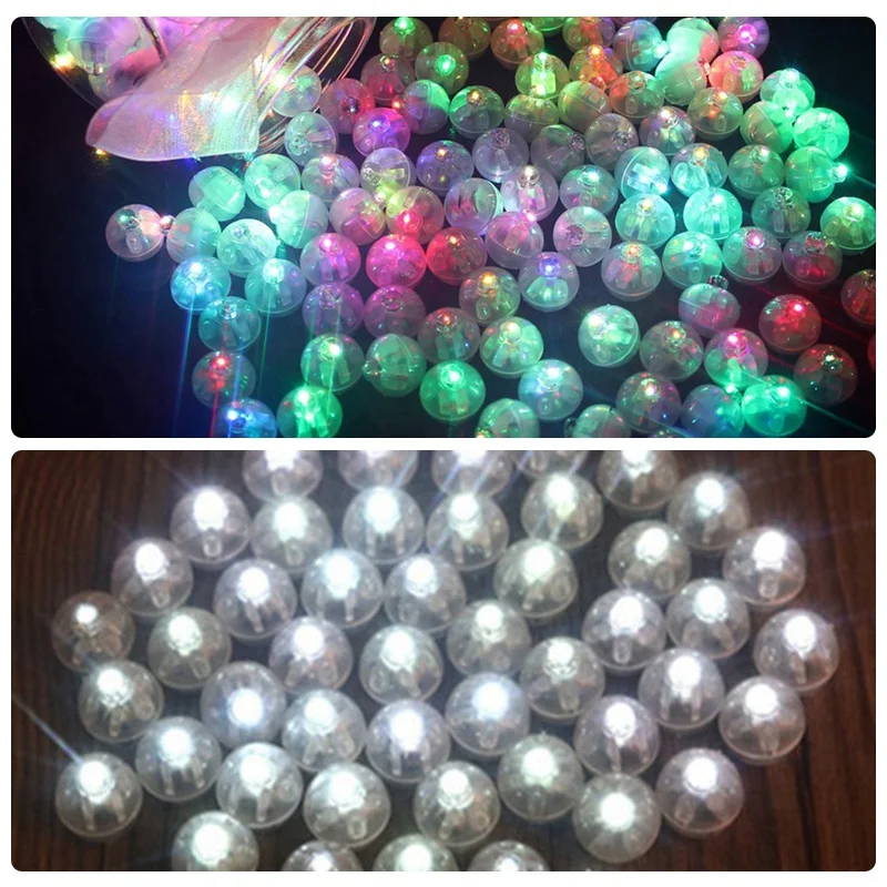 

10Pcs Mini Round Ball Led Balloon RGB Lights Valentine's Day Flash Lamps For Lantern Christmas Halloween Wedding Party Decoratio