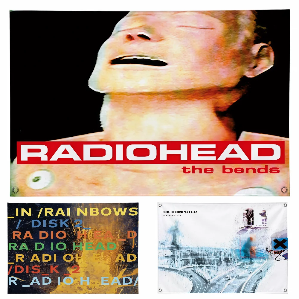 Scandinavian Classic Vintage Band R-Radiohead Flag Flag Room Dorm Camp Party Bar Wall Hogar Home Decor Banner Wall Hanging