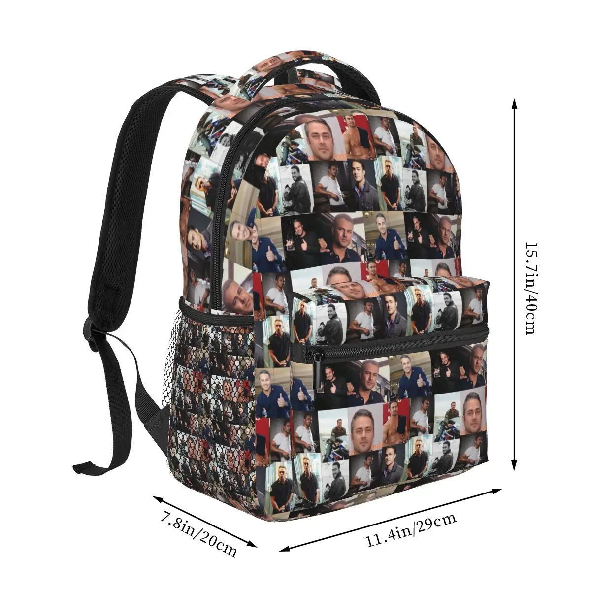 Taylor Kinney Or Kelly Severide Backpacks Boys Girls Bookbag Students School Bags Laptop Rucksack Shoulder Bag Large Capacity