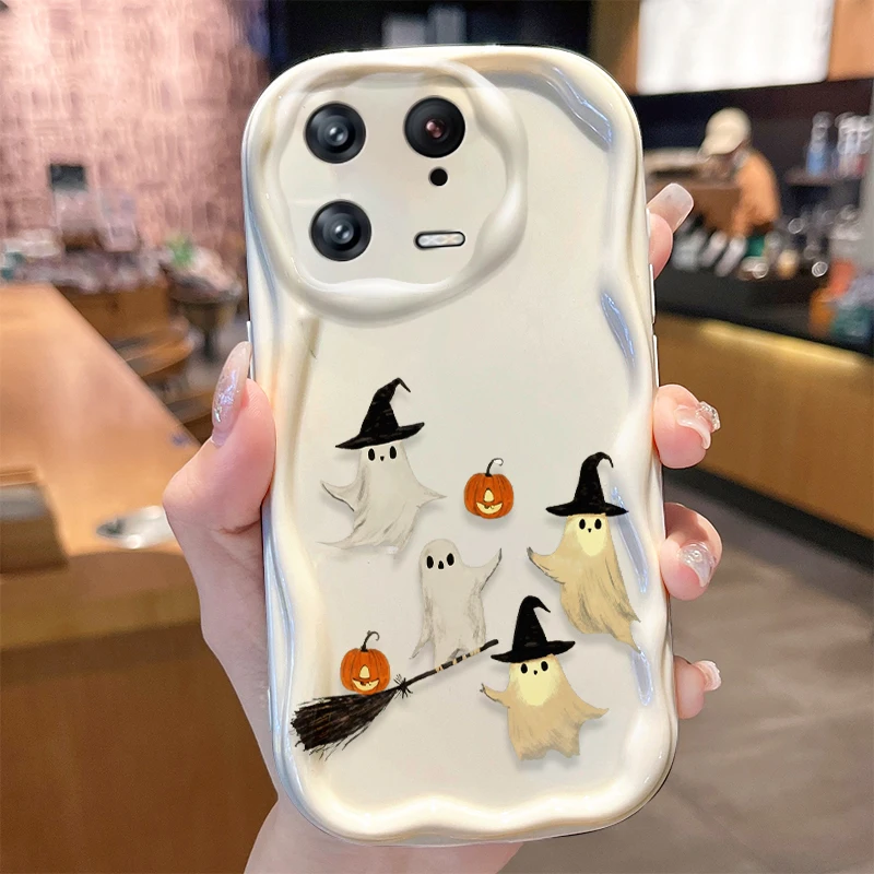Halloween Magic Witch Ghost Wave Phone Case for Xiaomi POCO X7 X6 X5 X3 NFC F8 Ultra F6 F5 M8 M6 Pro Plus 5G C85 4G C65 Cover
