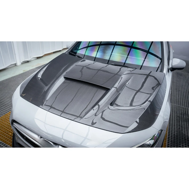 High Quality Dry Carbon‑Fiber Front Engine Hood, Tuning Accessories A35