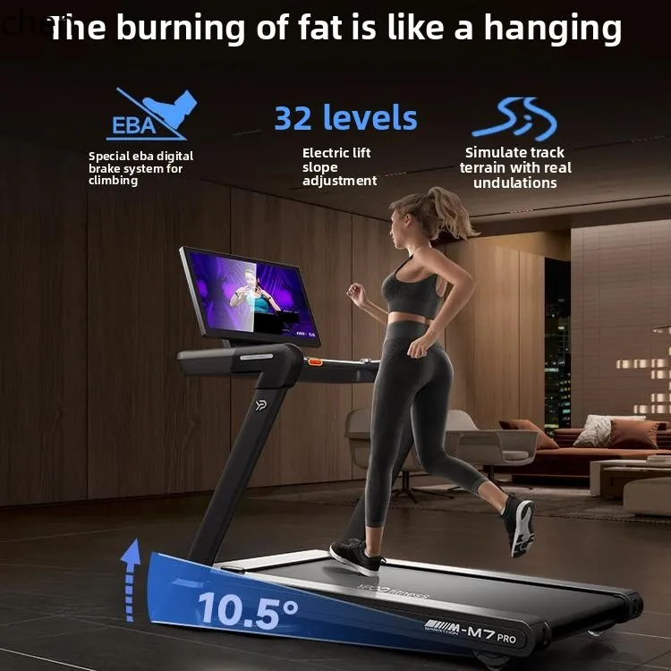 ZML treadmill household model ultra-quiet indoor gym big slope