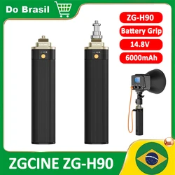 ZGCINE ZG-H90 Power Bank Hand Grip 14.8V/6000mAh/88.8Wh Support PD IN/ USB-C Out For Tube Light/Photography Light Amaran 200x-s