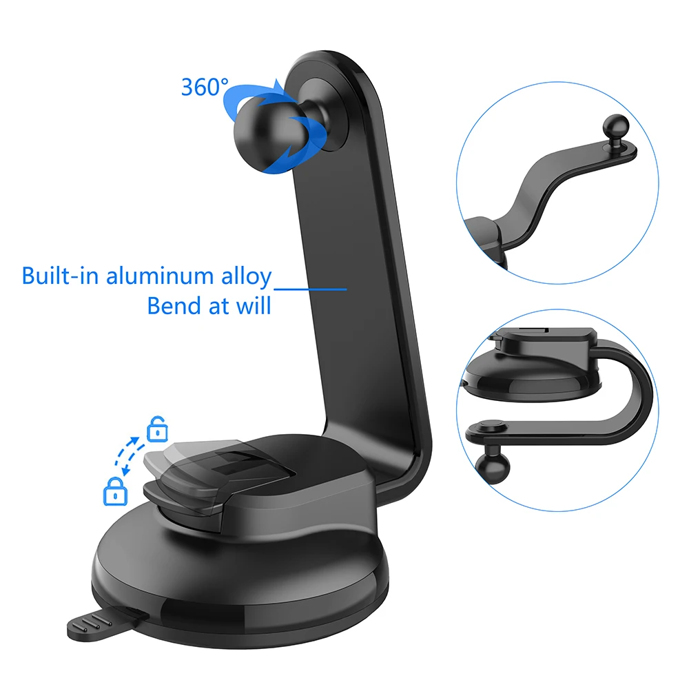 Car Phone Holder Universal Strong Suction Cup Mobile Phone Mount Dashboard Windscreen Car Cell Phone Stand Cradle for iPhone 14