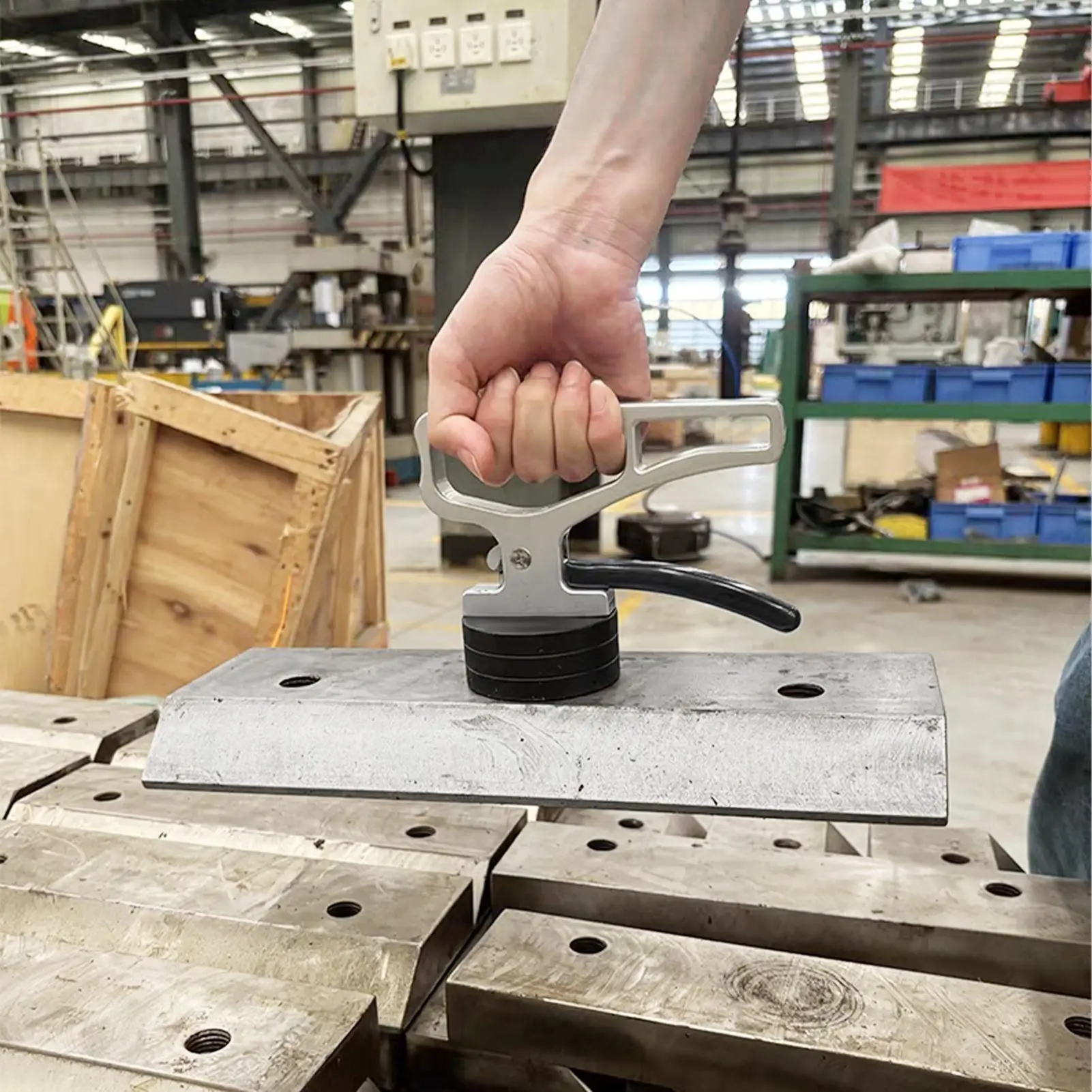 Maniglia di sollevamento magnetica Maniglia di raccolta magnetica per carichi pesanti Ventosa Pickup Sollevatore manuale Strumento di movimentazione di sollevamento magnetico