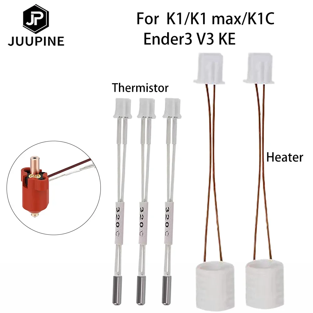 

For Creality K1 Ceramic Heater K1 Max Hotend Ceramic Heating Tube 24V 60W High Thermal Conductivity for Ender 3 V3 K1C