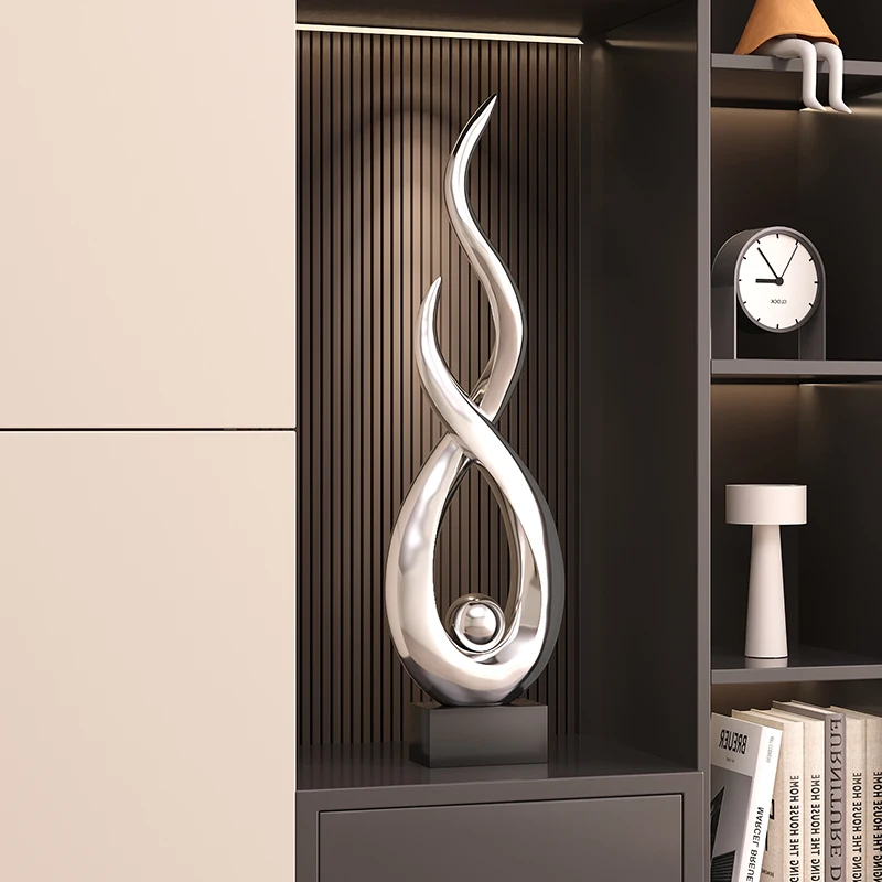 Home Decor Creative Statue Art Ornament Nordic Living Room Entrance Statue Desktop Decoration Office Sculpture Housewarming Gift