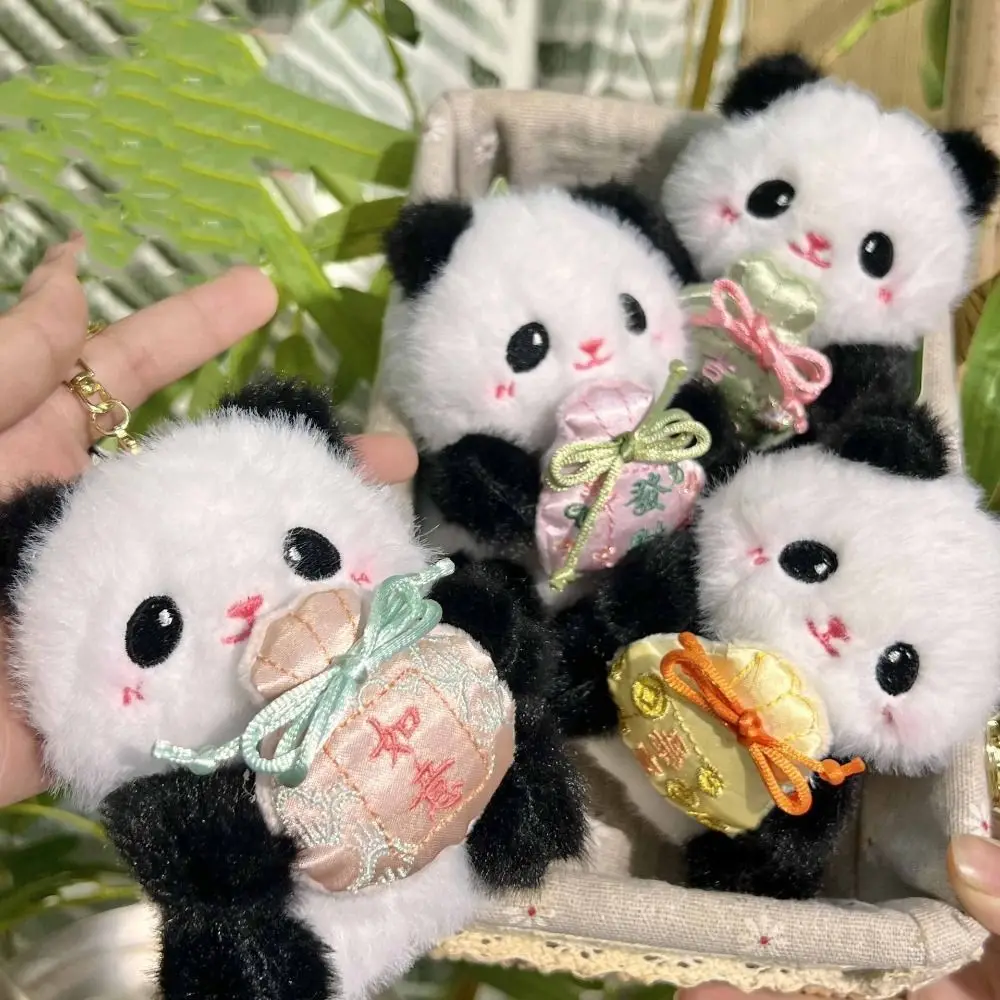 

PP Cotton Chinese Panda Keychain Jewelry Rabbit Panda Bear Plush Panda Doll Keychain Collection INS Stuffed Animal Pendant