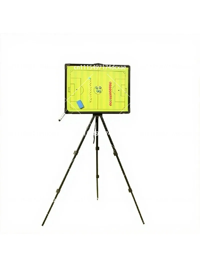 Magnetic Soccer Coaching Board with Bracket, Portable Football Tactics Board for Training Strategy Demonstration