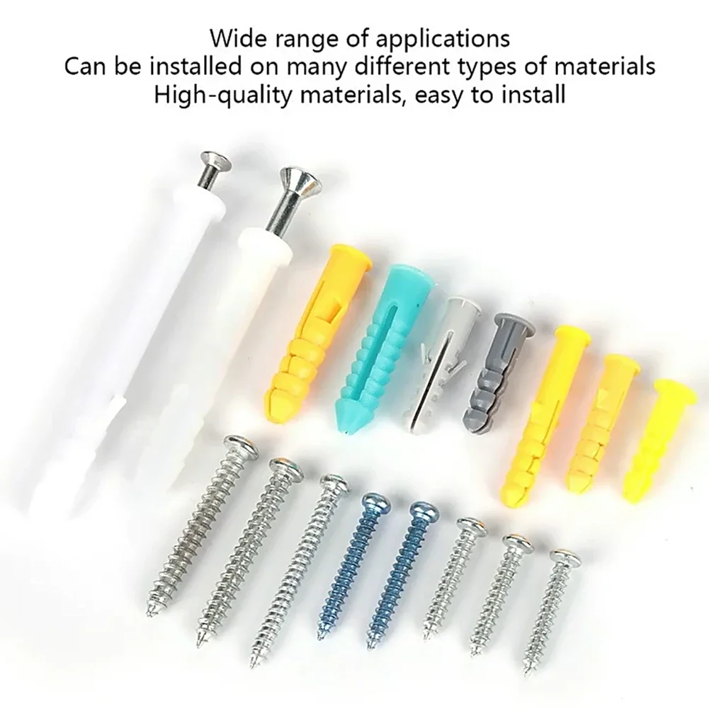 Complete Set Drywall Anchors DIY Mounting 5*60MM Anchor Screws Anchors Assorted Sizes Exceptional Holding Power