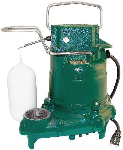 Zoeller M53 마이티 메이트 잠수정 섬프 펌프, 1/3 Hp