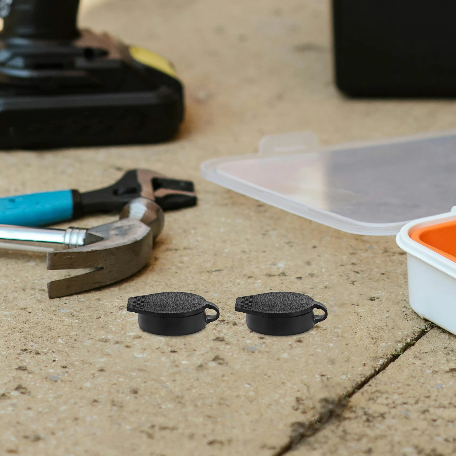 

6pcs Plastic Rain Covers For Trash Bin Locks Waterproof Protection Electric Locks Mechanical Equipment Access Control