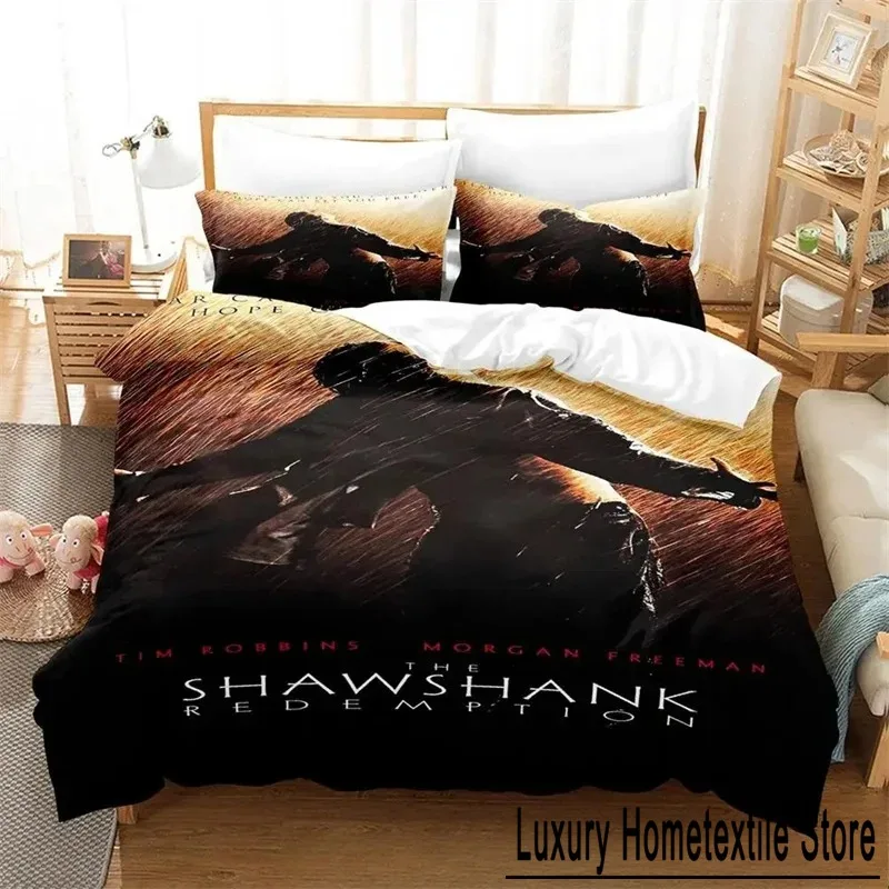 Shawshank Redemption Bedding Set,Duvet Cover Comforter Bed Set Quilt Cover Pillowcase,King Queen Twin Size Boys Girls Adults