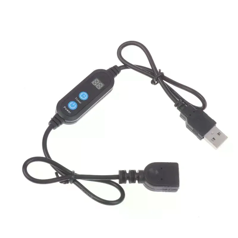 USB Countdown Timer Cord Digital Timer Switch Cable Auto Cutoff Connector Controller Timer Switches For LED Strips Fan Motors