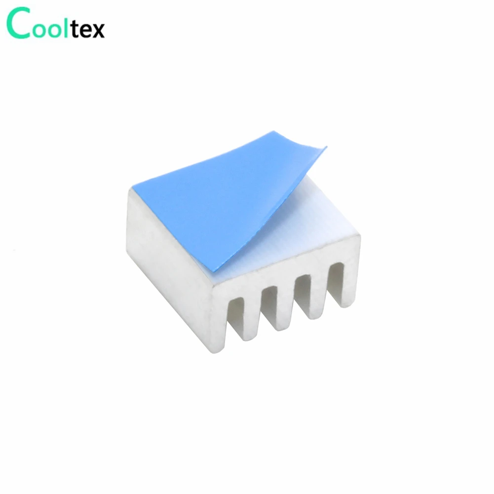 30pcs 8.8x8.8x5mm Aluminum Heatsink Radiator Cooling Cooler heat sink For Electronic Chip IC With Thermal Conductive Tape