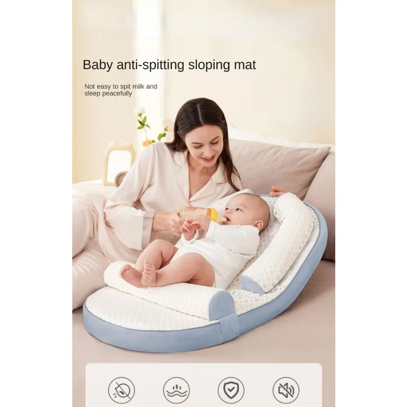 Anti-spitting slope mat crib middle bed baby feeding artifact pillow newborn nursing chair