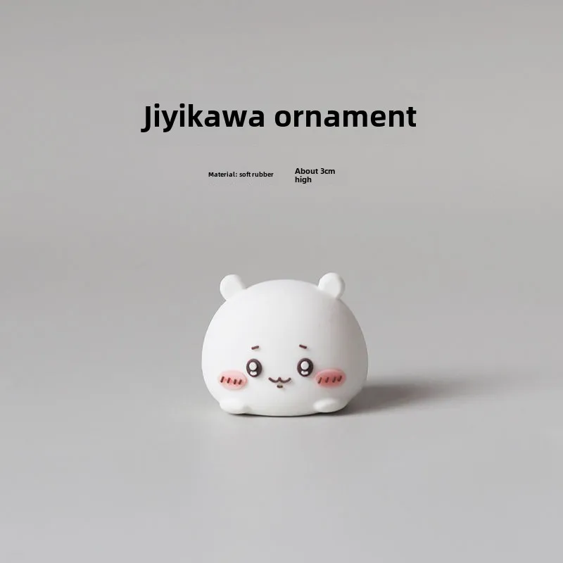 Chiikawa 3D Sculpture en plastique petite décoration de maison Portable mignon Mini ornement de bureau jouets soulagement du Stress cadeaux d'anniversaire nouveau