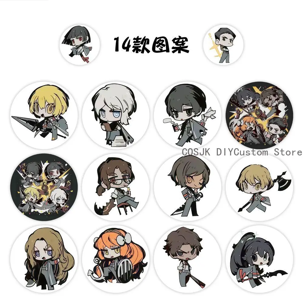 500Pc/Roll Anime Limbus Company Yi Sang Q Version Stickers DIY Laptop Envelope Scrapbook Car Motorcycle Decal Student Gift view 3