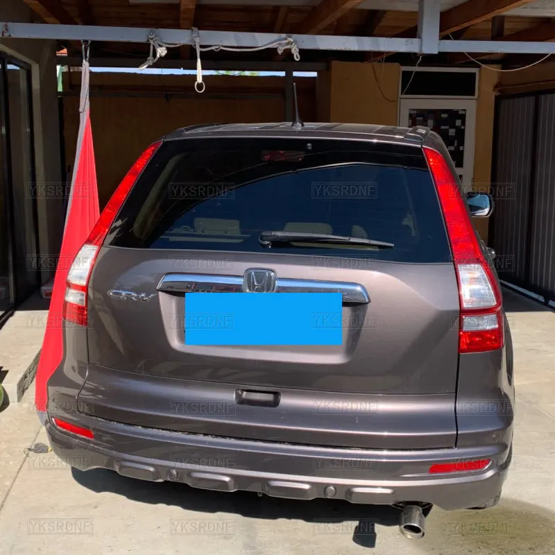 For Honda CRV CR-V 2007-2011 With LED Light Black Spoiler High Quality ABS Material Car Rear Wing Primer Color Spoiler