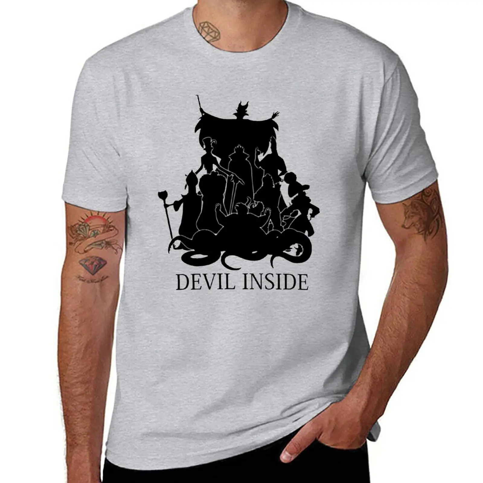 

Devil Inside T-Shirt summer clothes Aesthetic clothing customs design your own t shirt men