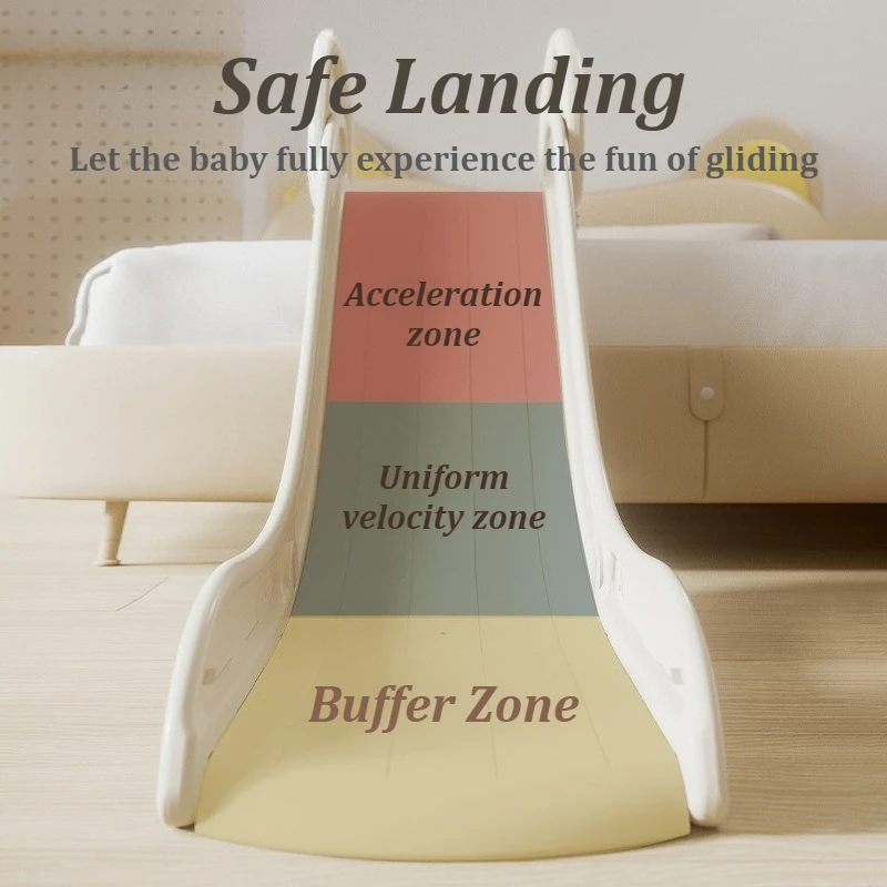 أريكة منزلقة للأطفال في الأماكن المغلقة، شرائح تسلق للأطفال، نافذة الخليج، شرائح بلاستيكية لسلامة الأطفال، شرائح تخزين سهلة، ملعب لعبة #2
