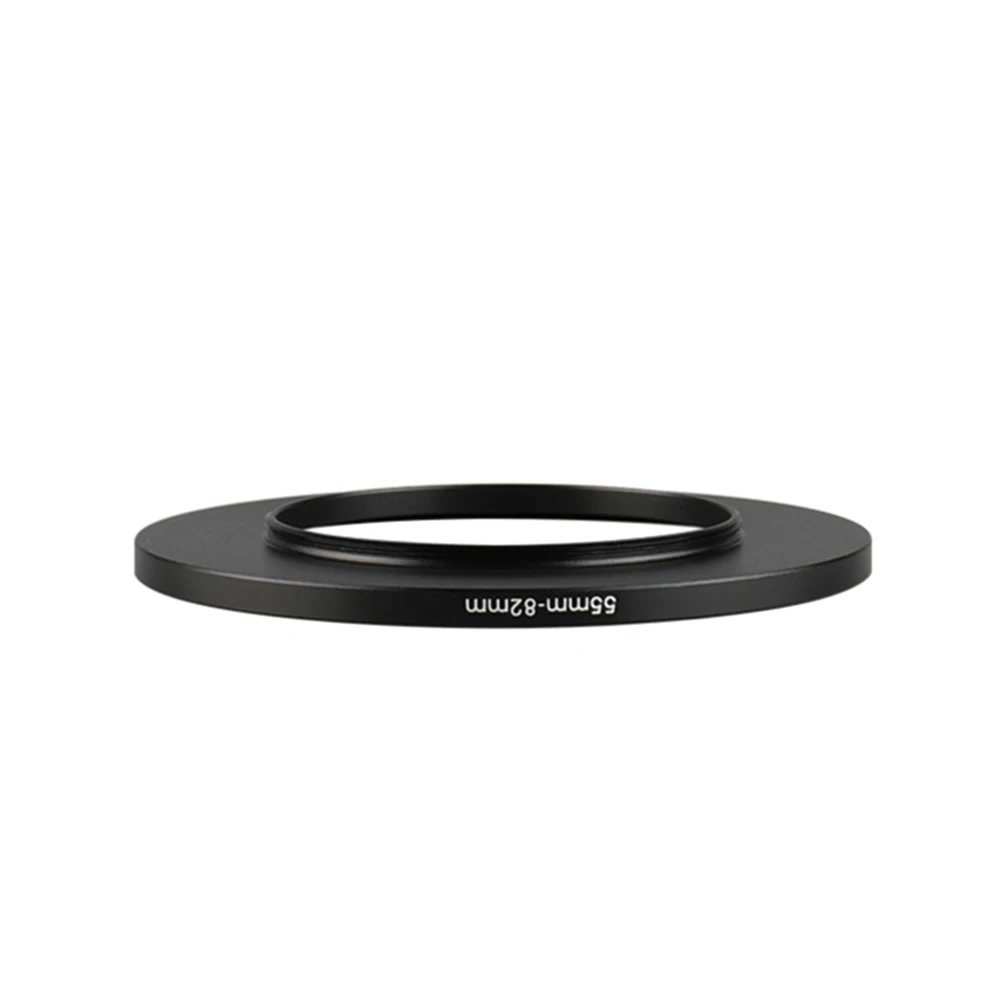 Aluminum Black Step Up Filter Ring 55mm-82mm 55-82 mm 55 to 82 Filter Adapter Lens Adapter for Canon Nikon Sony DSLR Camera Lens