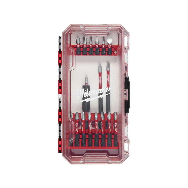 Milwaukee 18-teiliges Stoßwellen-Bit-Set, Zubehör für elektrische Stoßwellen-Bit-Verlängerungswerkzeuge 48-32-4403 – Detail 6