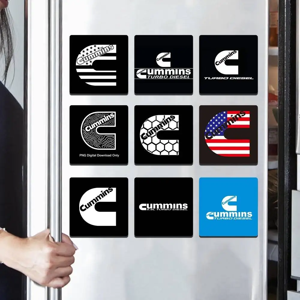 CUMMINS CAR Personalized Fridge Magnets Magnetic Refrigerator Memorial Gifts for Kitchen Office Locker Travel Home Deco